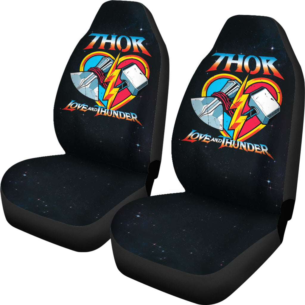 Thor Car Seat Covers MV Mjolnir And Stormbreaker Seat Covers Black