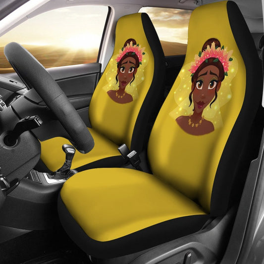 DN Car Seat Covers DN Princess And The Frog Tiana Seat Covers Yellow