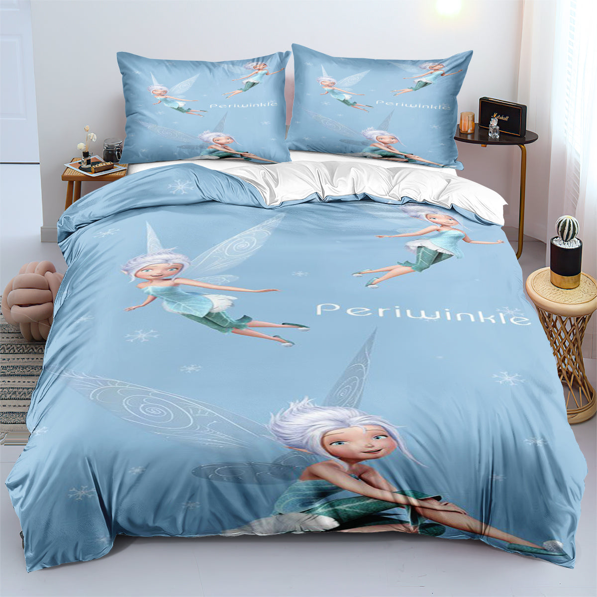 Tinker Bell Bedding Set DN Secret Of The Wings Periwinkle Duvet Covers Blue Unique Gift