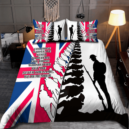 Veteran Bedding Set For Those Who Leave Never To Return Duvet Covers Black White Unique Gift