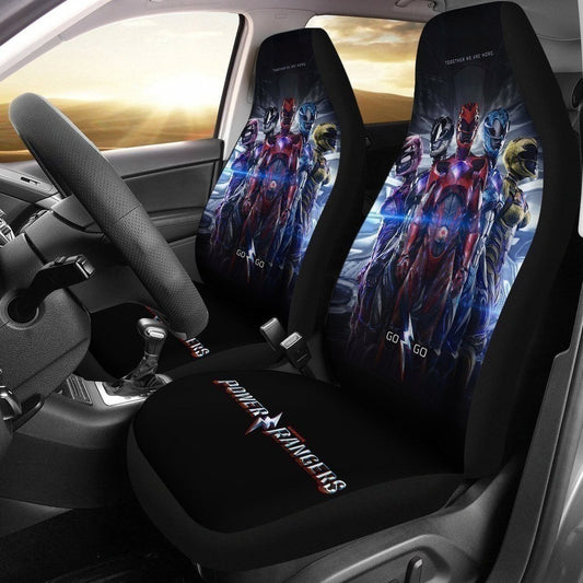 Power Ranger Car Seat Covers Together We Are More Seat Covers Black Blue