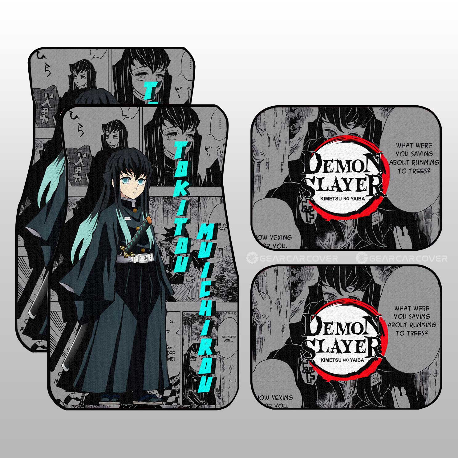 Demon Slayer Car Mats Tokitou Muichirou Car Floor Mats Mix Mangas Floor Mats