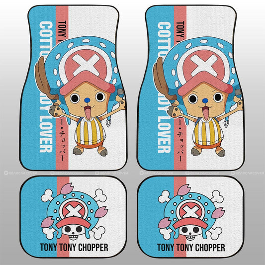 One Piece Car Mats Tony Tony Chopper Cotton Candy Lover Graphic Car Floor Mats Colorful