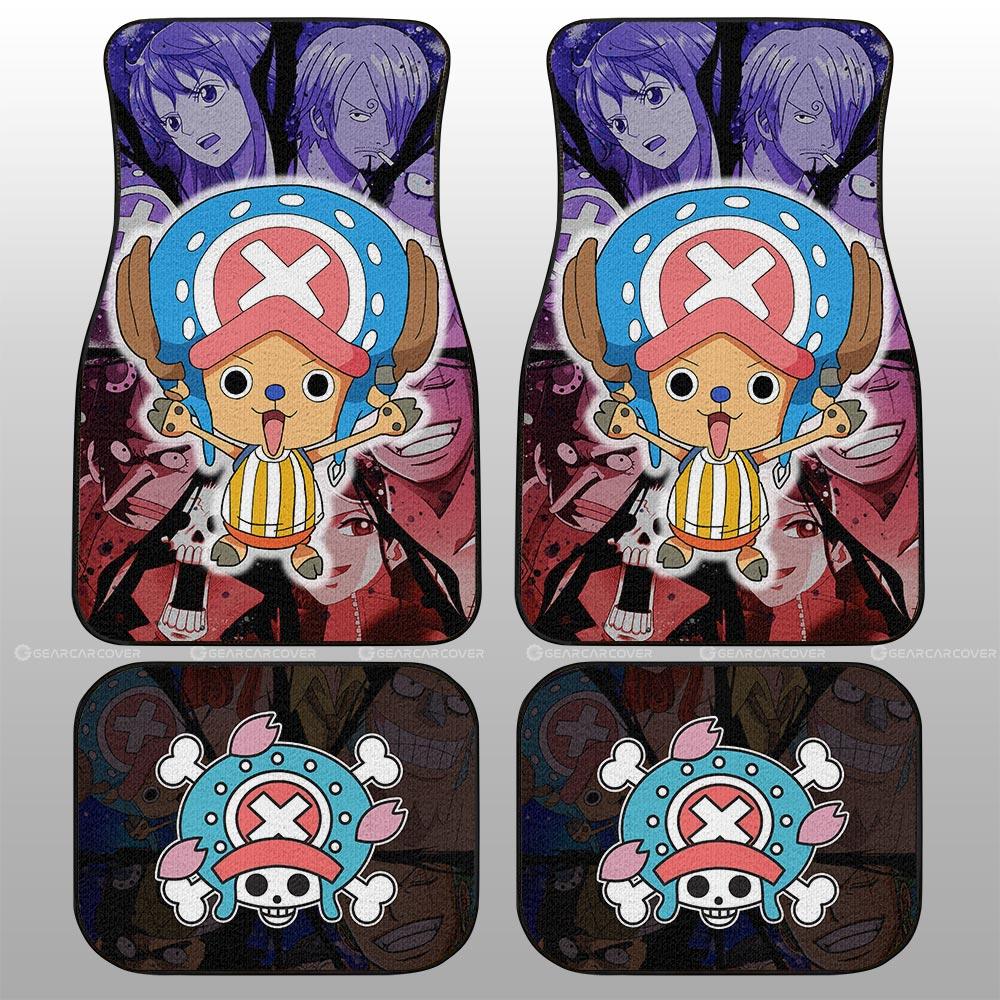 One Piece Car Mats Tony Tony Chopper And Other Characters Graphic Car Floor Mats Colorful