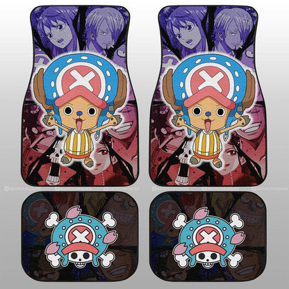 One Piece Car Mats Tony Tony Chopper And Other Characters Graphic Car Floor Mats Colorful