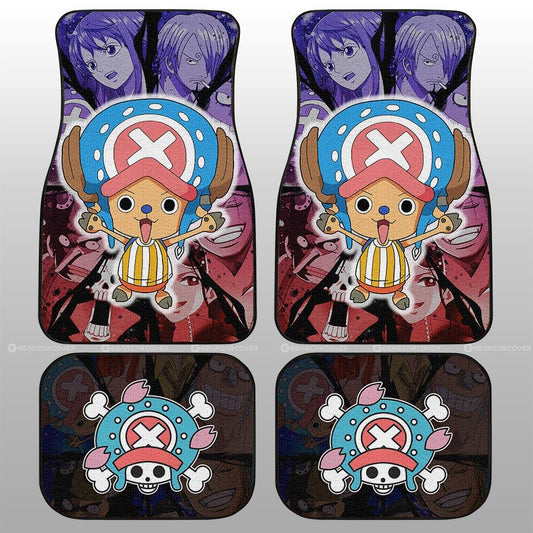 One Piece Car Mats Tony Tony Chopper And Other Characters Graphic Car Floor Mats Colorful