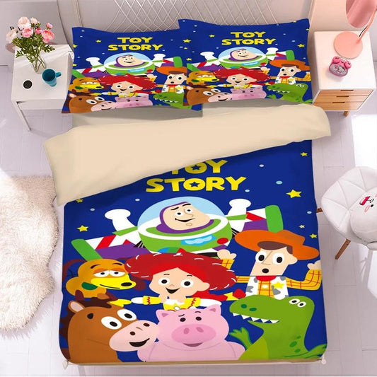 Toy Story Bedding Set DN Toys Outerspace Drawing Art Duvet Covers Colorful Unique Gift