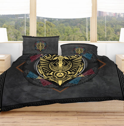 The Legend Of Zelda Bedding Set True Heroes Never Die Shield And Sword Duvet Covers Black Unique Gift