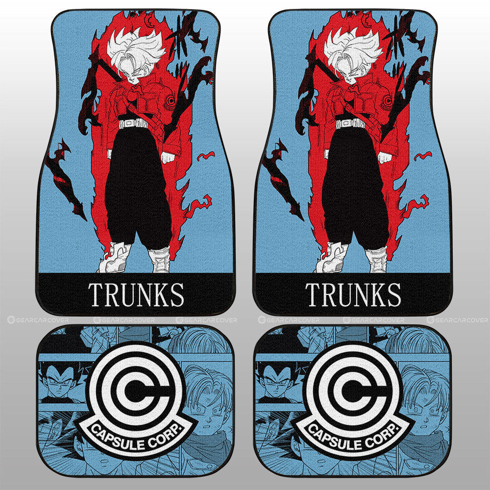 Dragon Ball Car Mats Trunks Car Floor Mats Dragon Ball Anime Manga Color Style Car Floor Mats