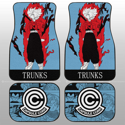 Dragon Ball Car Mats Trunks Car Floor Mats Dragon Ball Anime Manga Color Style Car Floor Mats