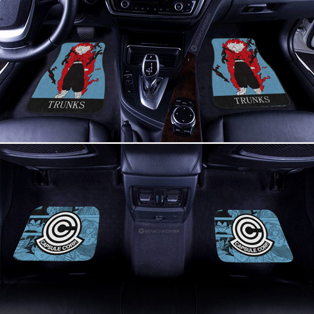 Dragon Ball Car Mats Trunks Car Floor Mats Dragon Ball Anime Manga Color Style Car Floor Mats