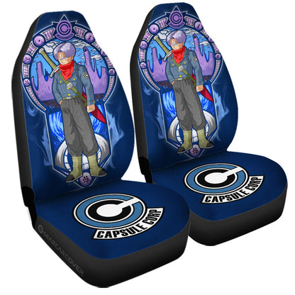 Dragon Ball Car Seat Covers Dragon Ball Captusle Corp Trunks Seat Covers Blue Pink