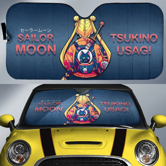 Sailor Moon Car Sun Shade Tsukino Usagi Sailor Moon Winshield Sun Shade Black Pink