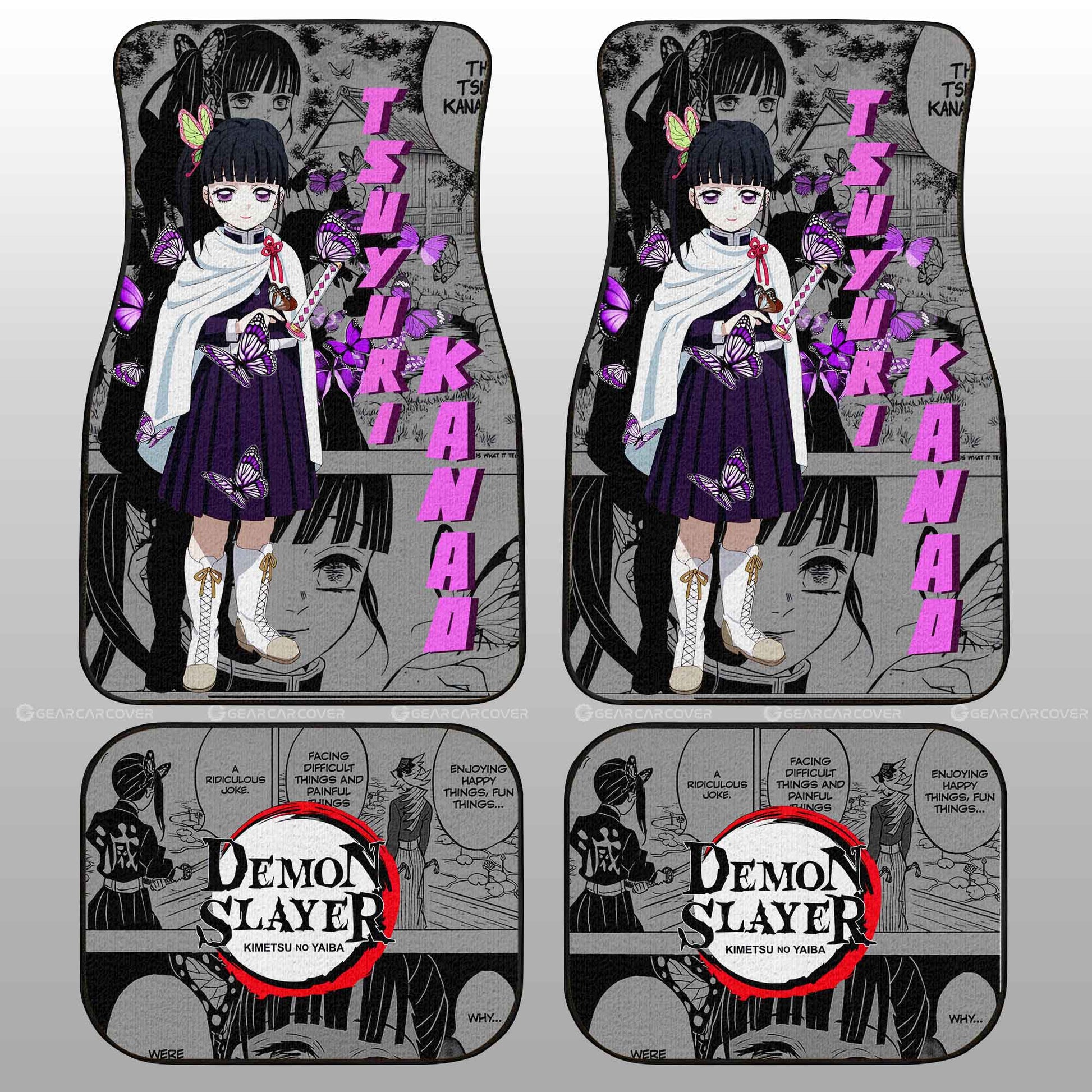 Demon Slayer Car Mats Tsuyuri Kanao Car Floor Mats Mix Mangas Floor Mats