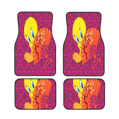 Looney Tunes Car Floor Mats Looney Tunes Tweety Bird With Paper Fan Car Mats