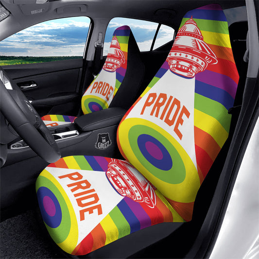 LGBT Car Seat Covers UFO LGBT Pride Pattern Seat Covers Colorful