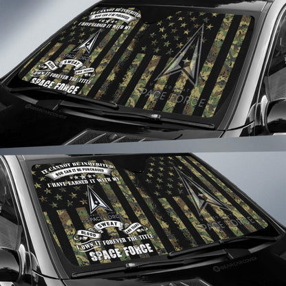 US Space Force Car Sunshade Custom Car Accessories