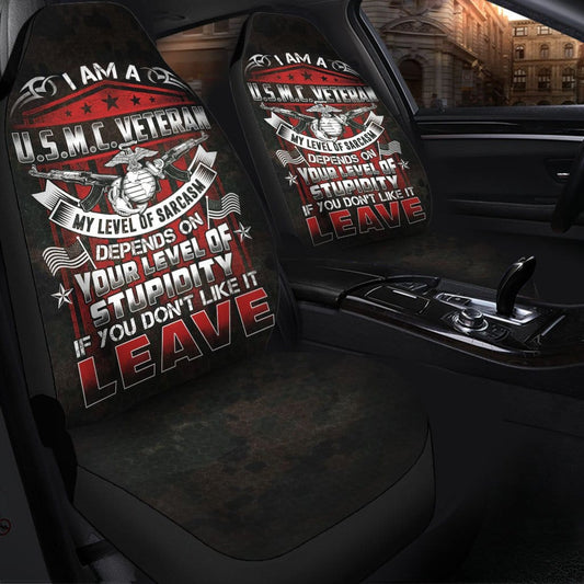 Veteran Car Seat Covers If You Don't Like It Leave Veteran Seat Covers Black Red