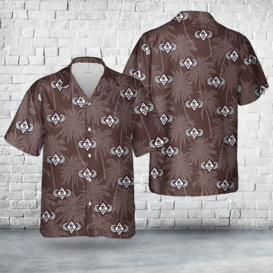 US Army 6-101 AVN “Shadow” Hawaiian Shirt