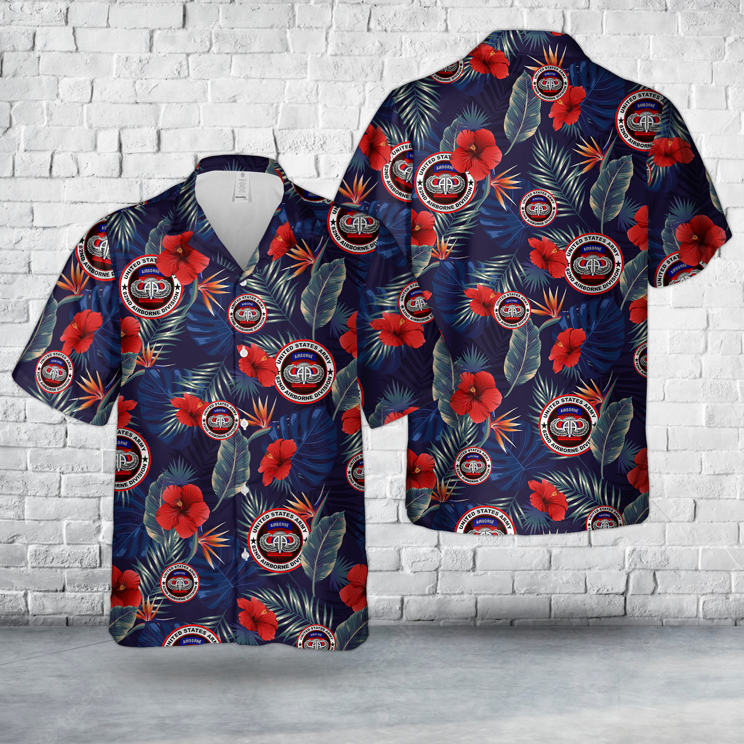 US Army 82nd Airborne WINGS Hawaiian Shirt