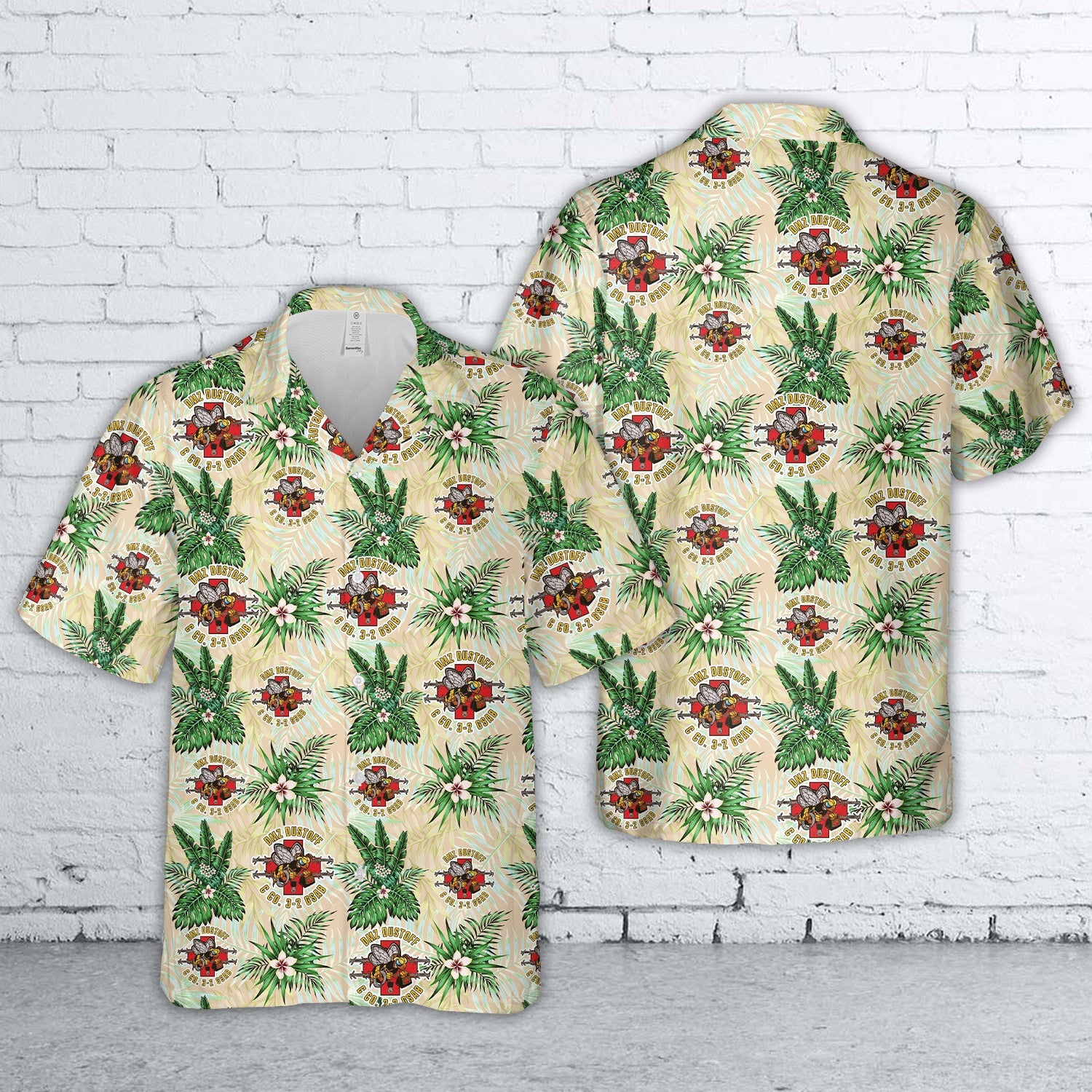 US Army C Co, 3-2 GSAB "DMZ Dustoff" Hawaiian Shirt