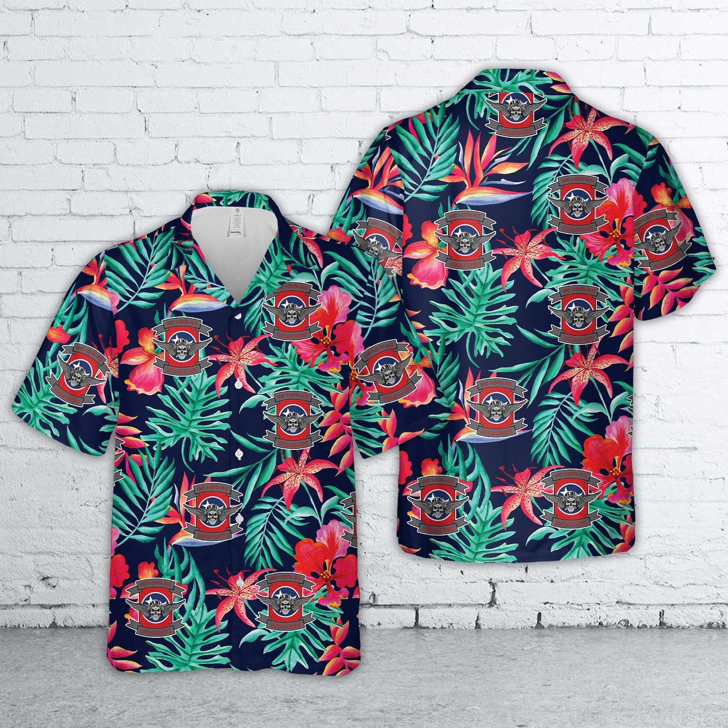 US Army HHC, 1-230 AHB "Headhunters" Hawaiian Shirt