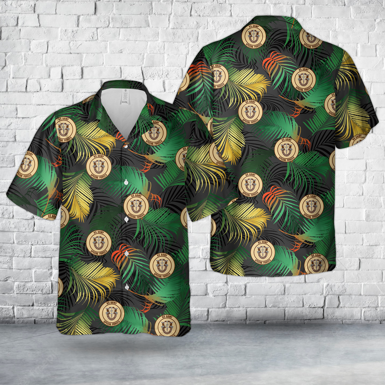 US Army Special Forces Army Desert Hawaiian Shirt