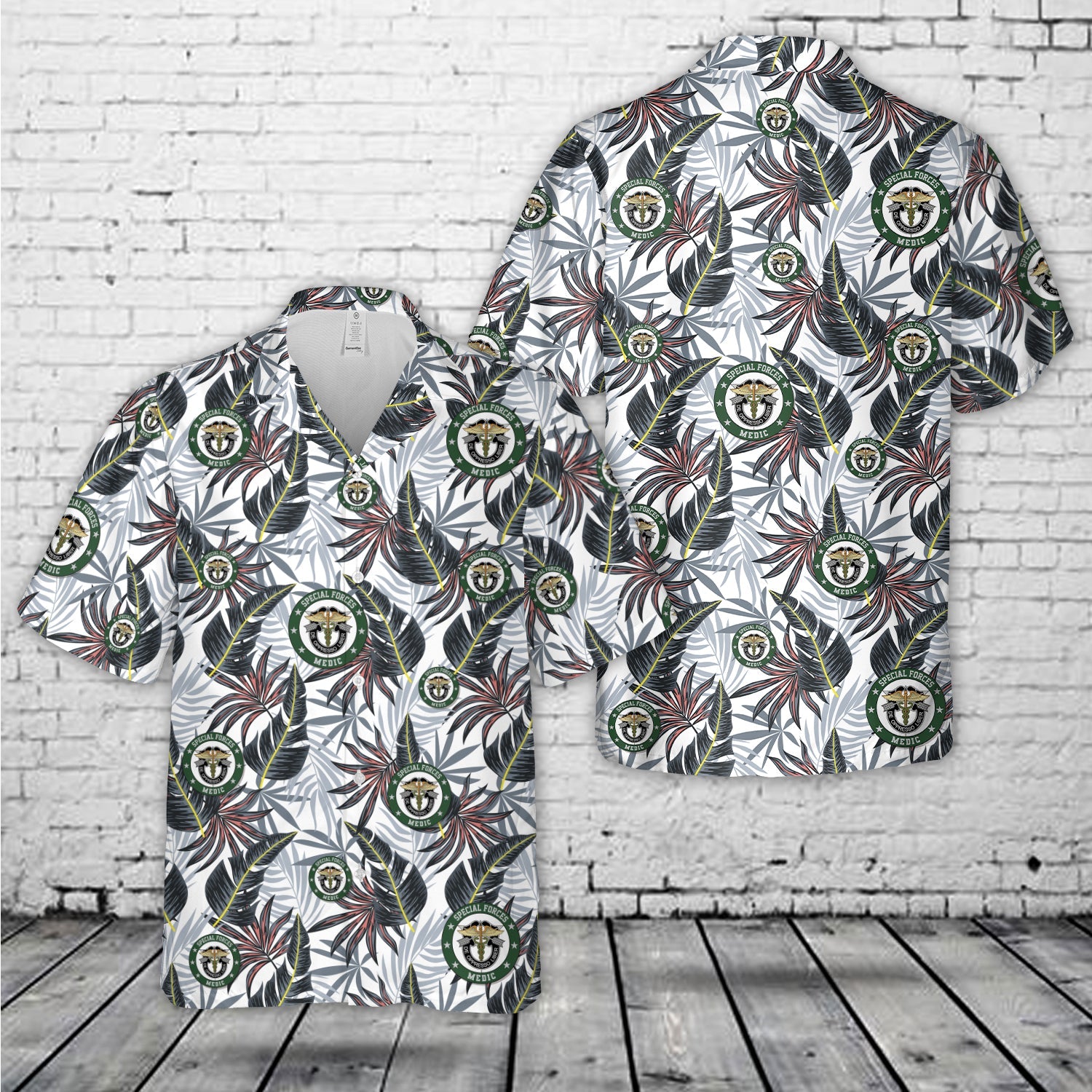 US Army Special Forces Medic 18Delta Veteran Hawaiian Shirt