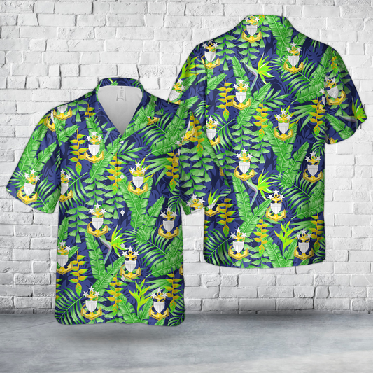 US Coast Guard Command Master Chief Petty Officer Hawaiian Shirt