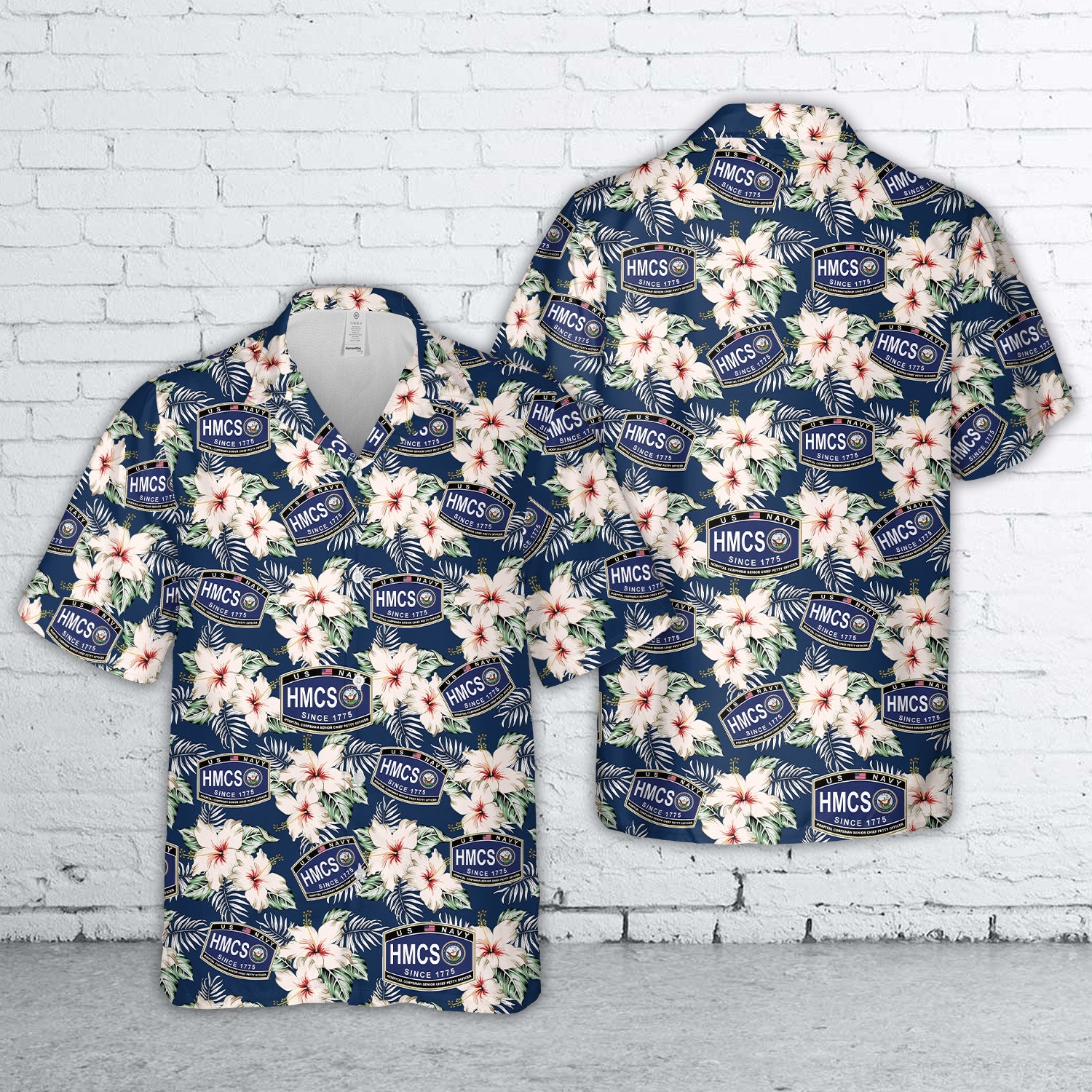 US Navy Hospital Corpsman Senior Chief Petty Officer Hawaiian Shirt