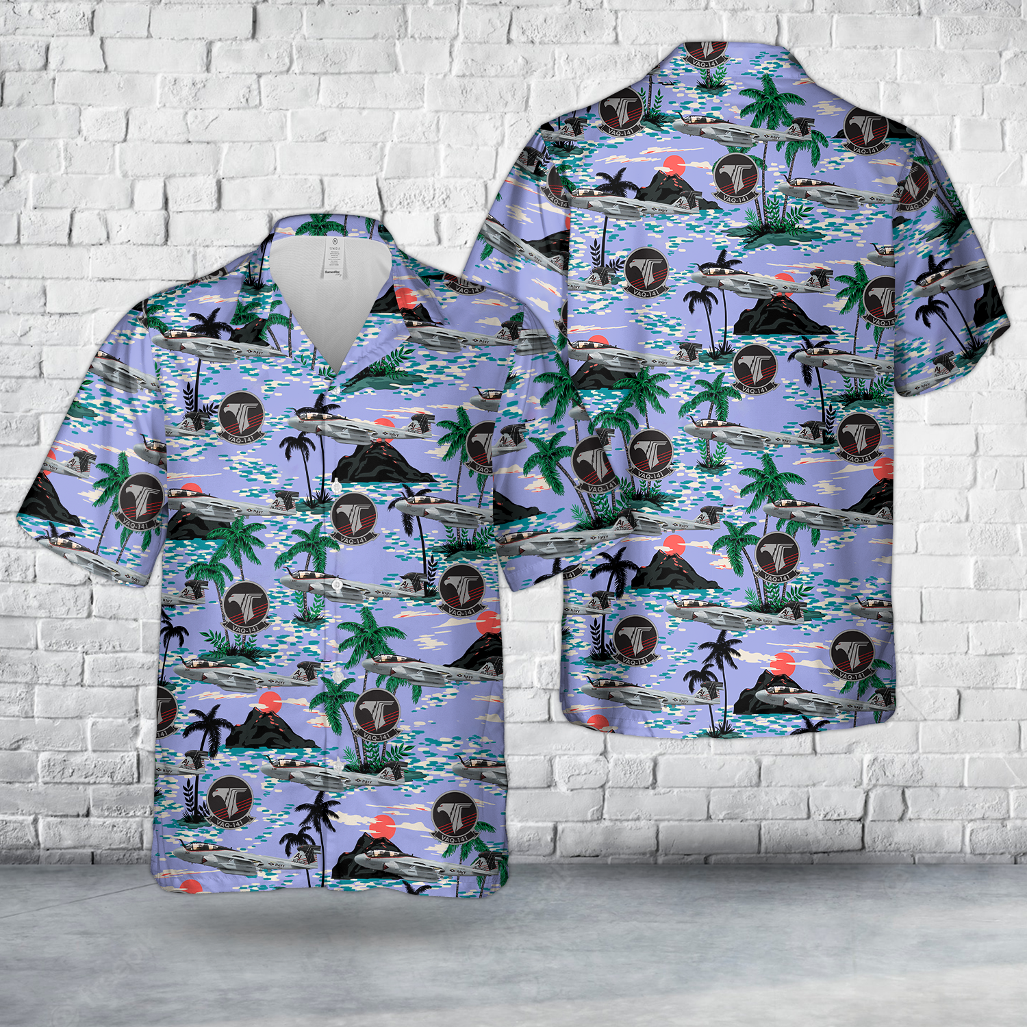 US Navy VAQ-141 Shadowhawks EA-6B Prowler Hawaiian Shirt