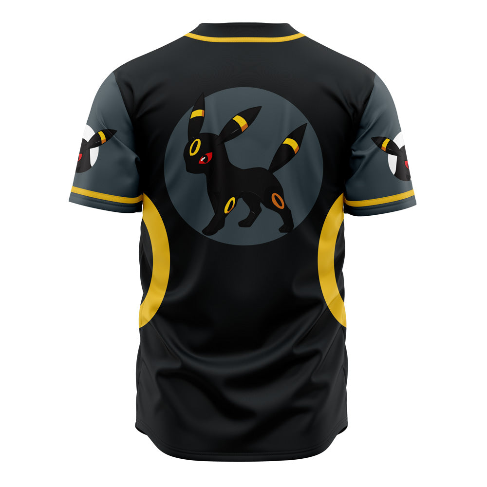 PKM Baseball Jersey Umbreon Eeveelution PKM Jersey Shirt Black Unisex Adult New Release