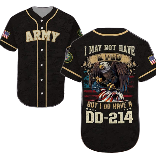 Veteran Baseball Jersey I May Not Have A PhD Veteran Army Jersey Shirt Black Unisex Adult New Release