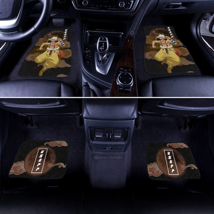 One Piece Car Mats One Piece Usopp Graphic Cloud And Moon Pattern Car Floor Mats Black Brown