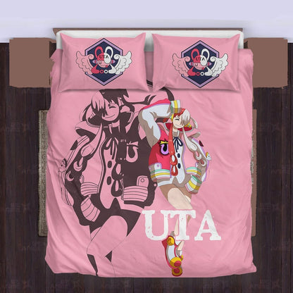 One Piece Bedding Set One Piece Uta Character Graphic Duvet Covers Pink Unique Gift