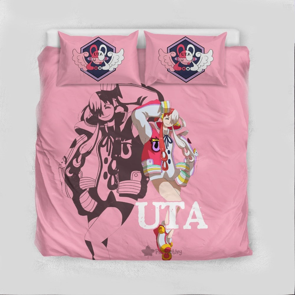 One Piece Bedding Set One Piece Uta Character Graphic Duvet Covers Pink Unique Gift