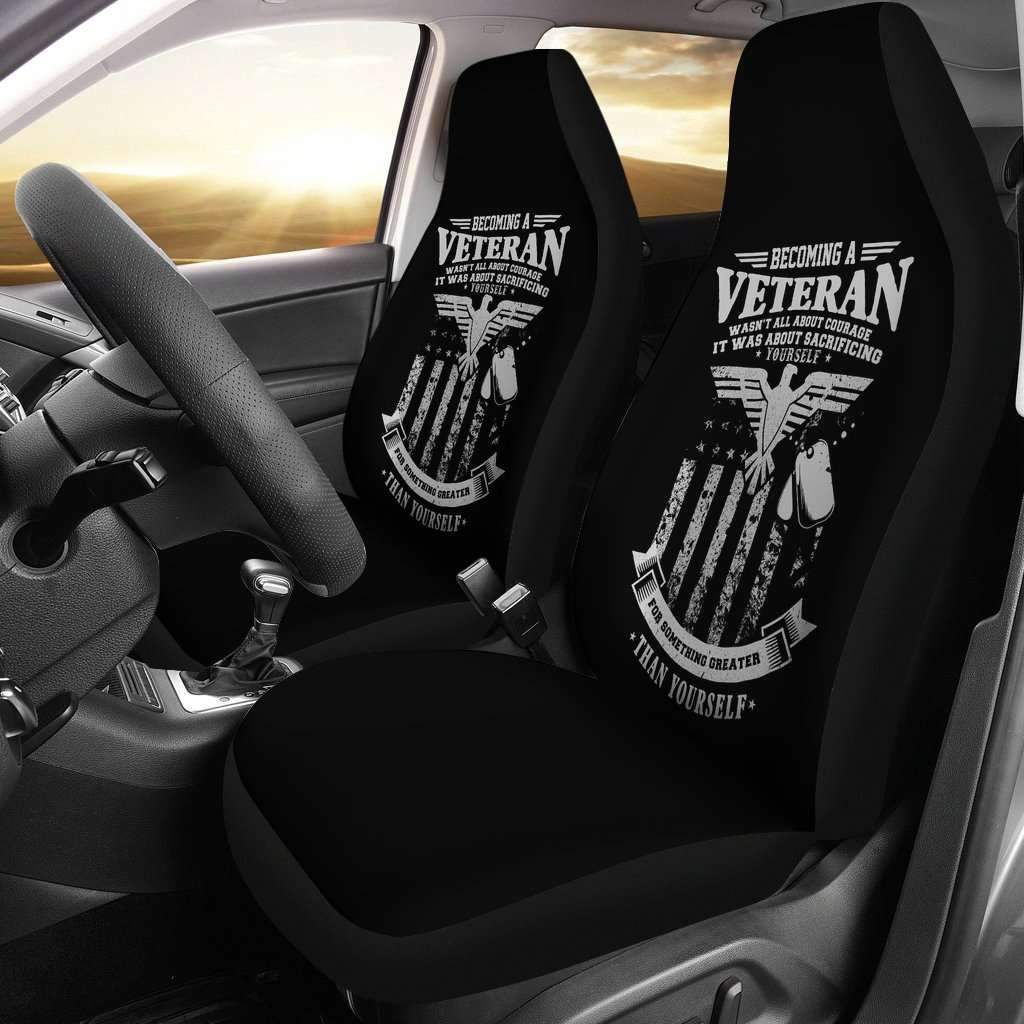 Veteran Car Seat Covers Veteran Wasn’t All About Courage Seat Covers Black