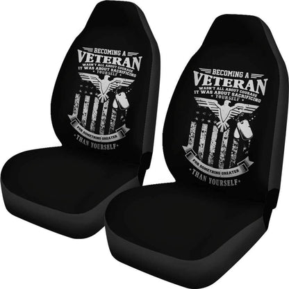 Veteran Car Seat Covers Veteran Wasn’t All About Courage Seat Covers Black