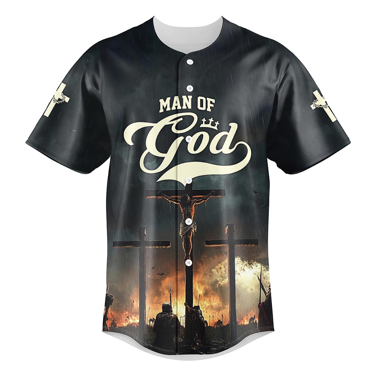 Man Of God Cross Baseball Jersey Bundle