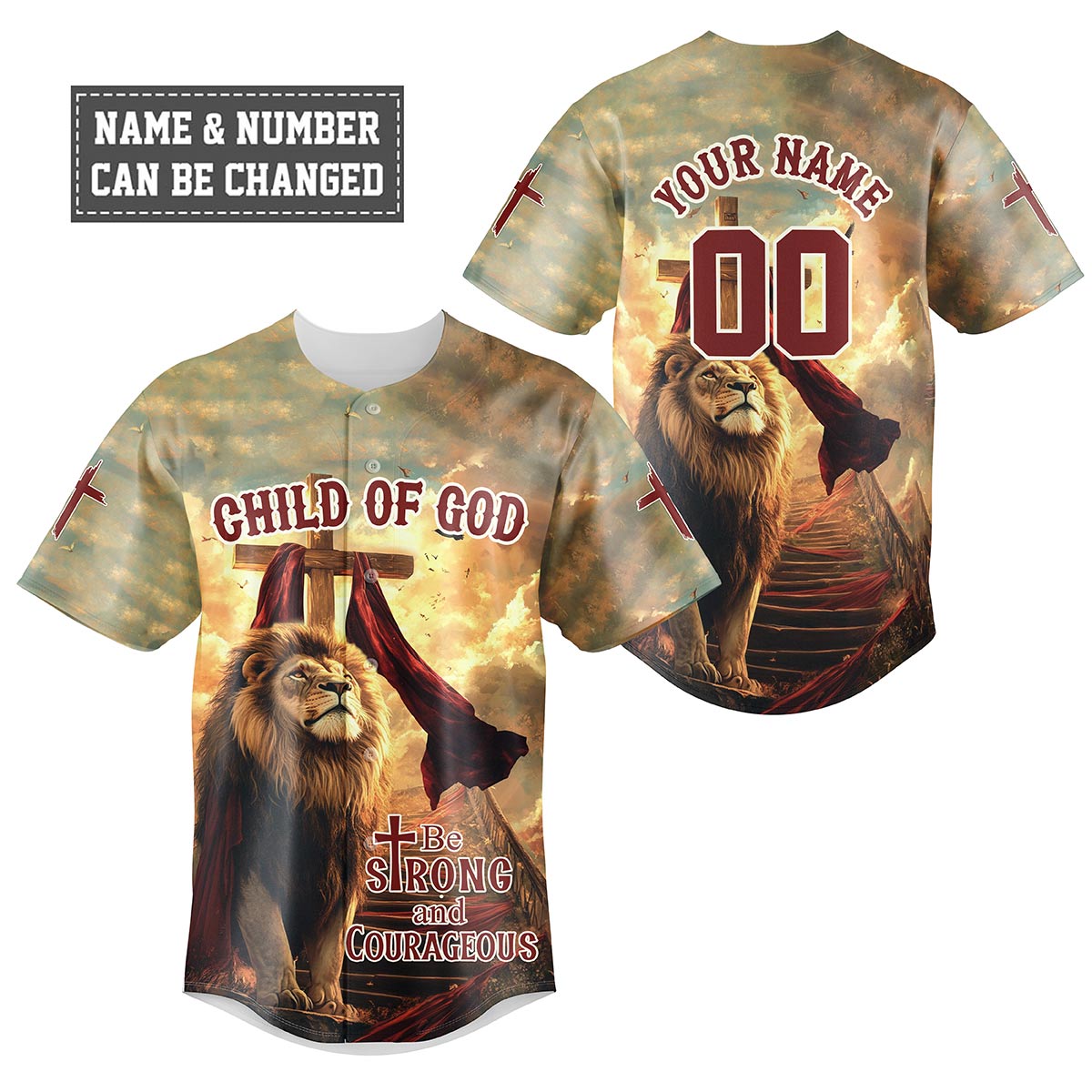 Be Strong and Courageous Baseball Jersey Bundle