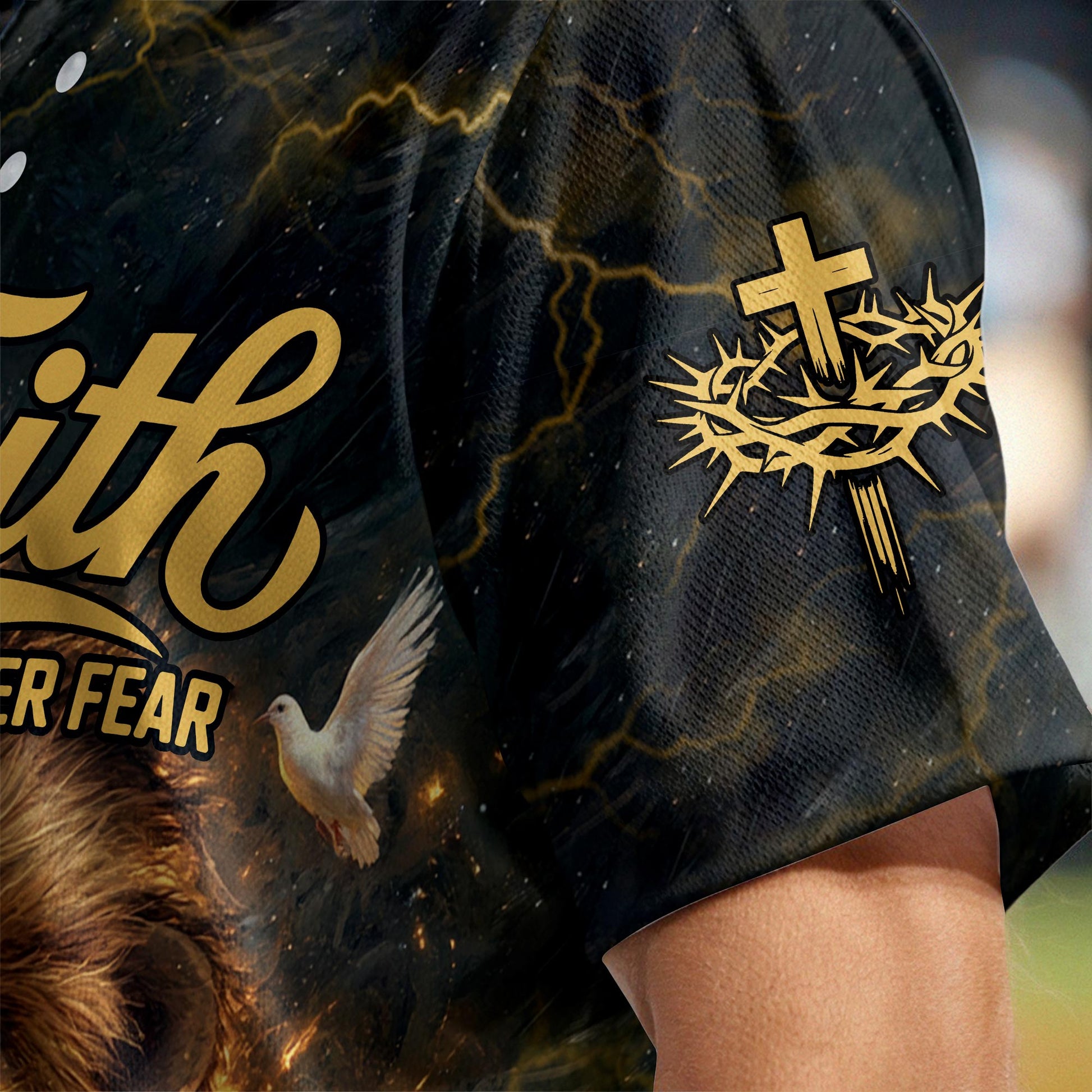 Faith Over Fear Divine Strength Baseball Jersey Bundle