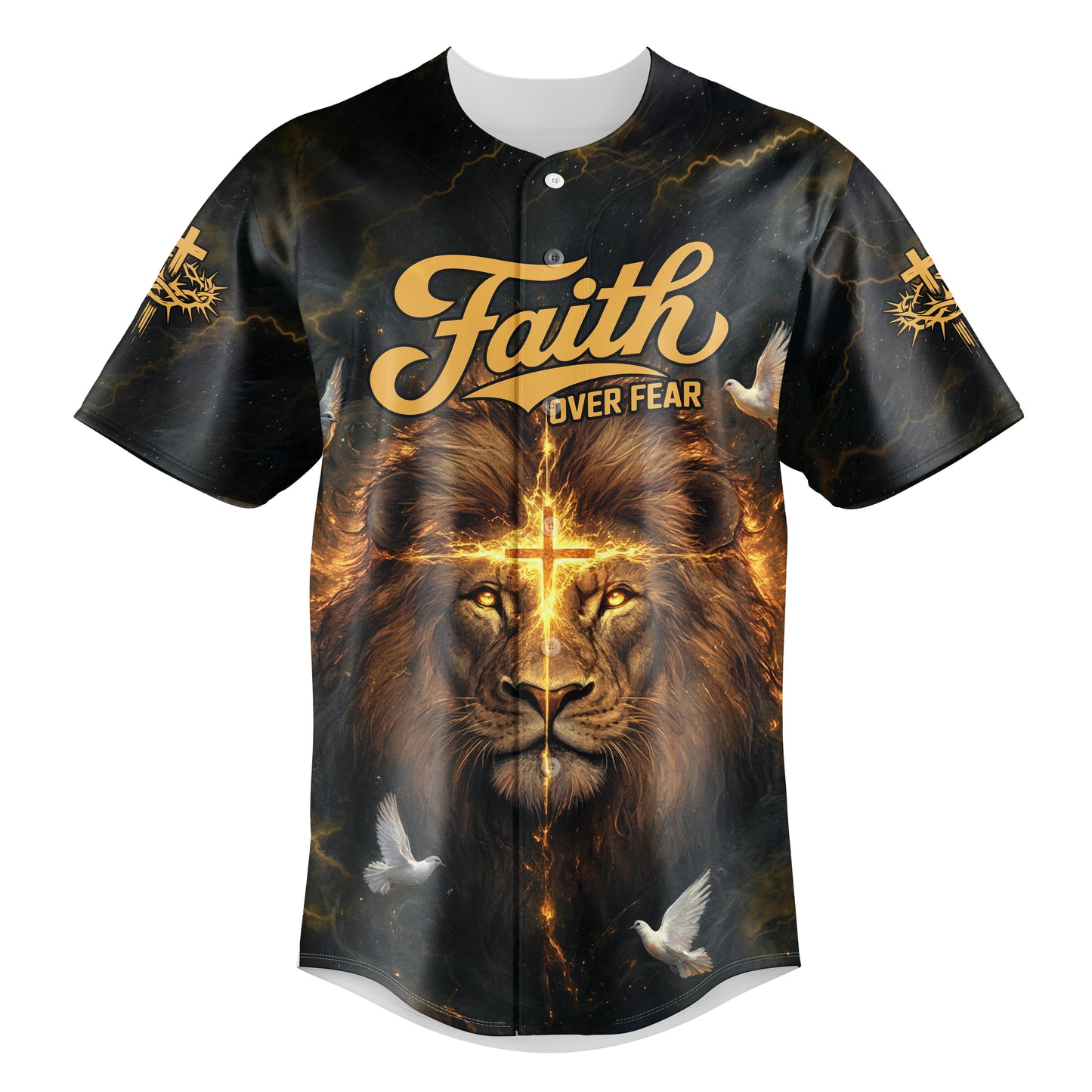 Faith Over Fear Divine Strength Baseball Jersey Bundle