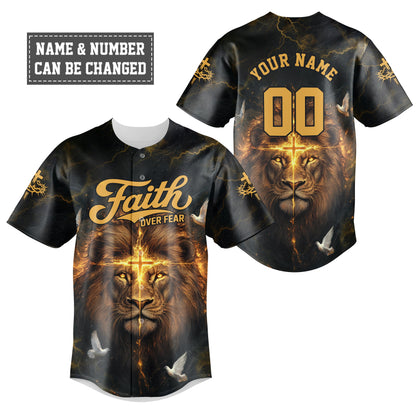 Faith Over Fear Divine Strength Baseball Jersey Bundle