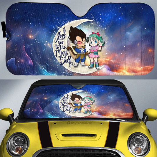 Vegeta And Bulma Car Sunshade Custom Car Accessories