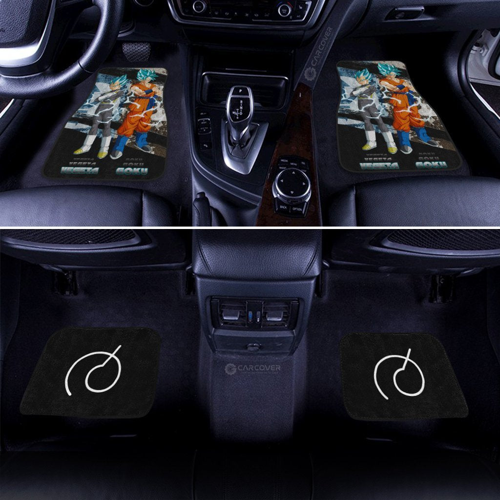 Dragon Ball Car Mats Vegeta And Goku Blue Car Floor Mats Anime Dragon Ball Car Floor Mats