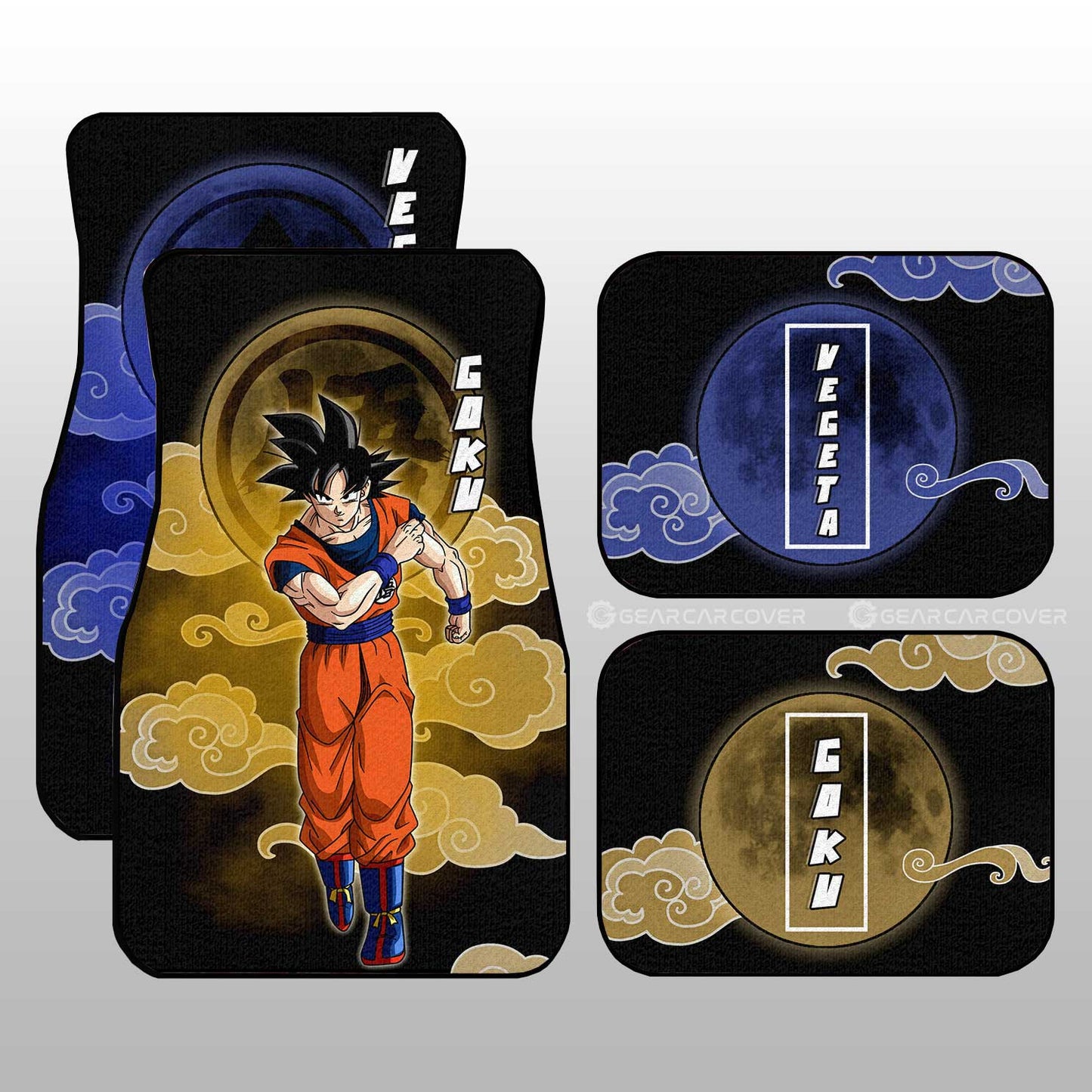 Dragon Ball Car Mats Vegeta And Goku Car Floor Mats Demon Slayer Car Floor Mats