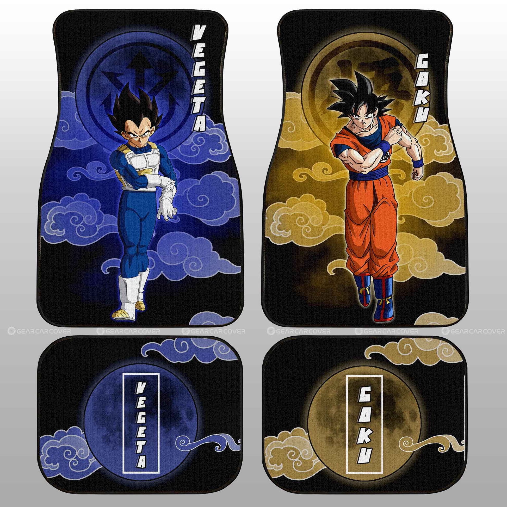 Dragon Ball Car Mats Vegeta And Goku Car Floor Mats Dragon Ball Anime Car Floor Mats