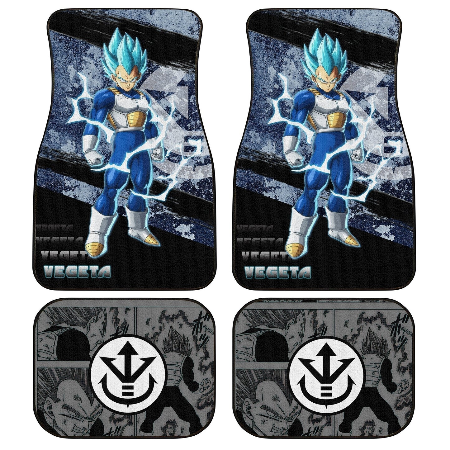 Dragon Ball Car Mats Vegeta Blue Car Floor Mats Anime Dragon Ball Car Floor Mats