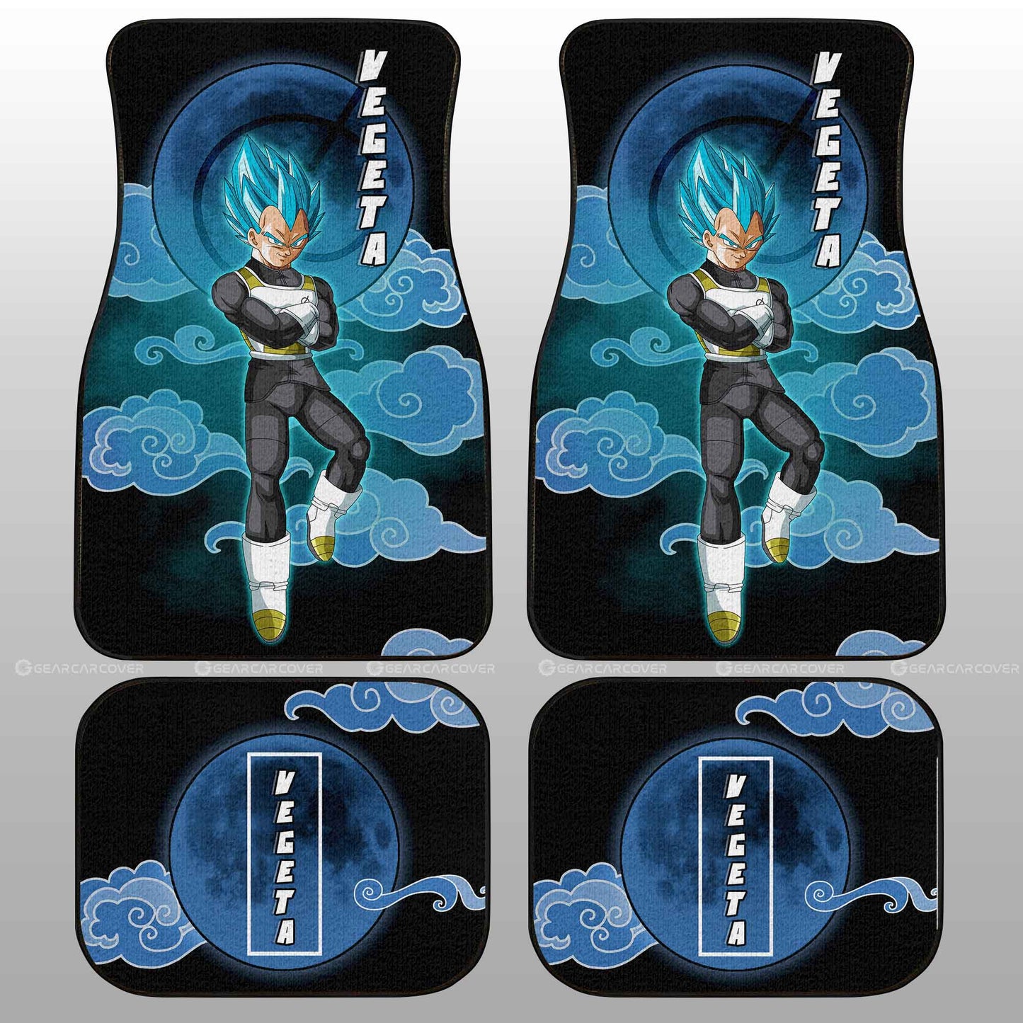 Dragon Ball Car Mats Vegeta Blue Car Floor Mats Demon Slayer Car Floor Mats