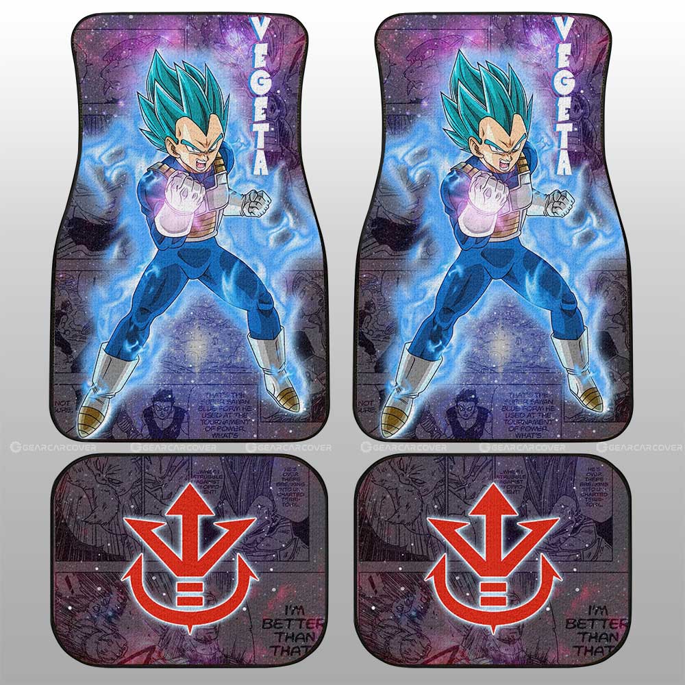 Dragon Ball Car Mats Vegeta Blue Car Floor Mats Galaxy Style Car Floor Mats